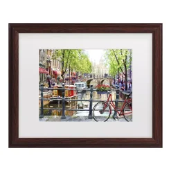 Trademark Fine Art Amsterdam Landscape Framed Wall Art