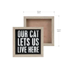 Sonoma Goods For Life® Inset Cat Caption Box -Kohl's Sales 5983560 ALT4