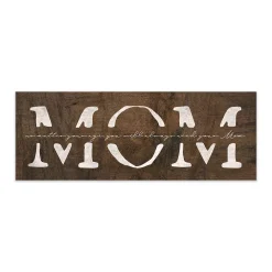 Personal-Prints "MOM" Gift For Mom Wood Block Mount Wall Art
