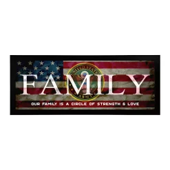 Personal-Prints US Army "FAMILY" Canvas Framed Wall Art
