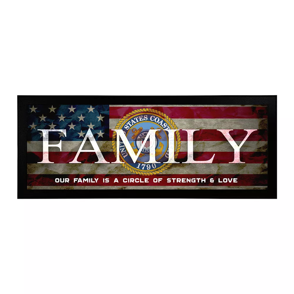 Personal-Prints US Coast Guard "FAMILY" Canvas Framed Wall Art 1 Personal-Prints US Coast Guard "FAMILY" Canvas Framed Wall Art