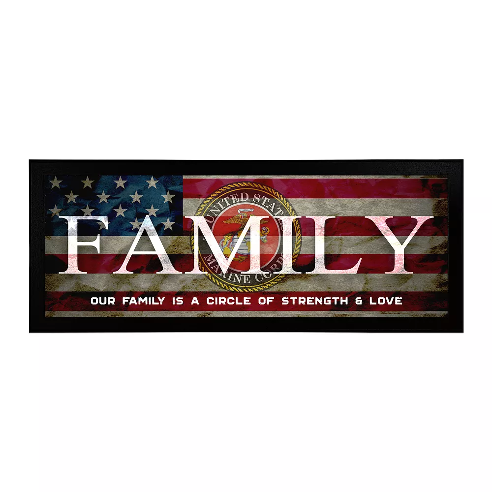 Personal-Prints US Marines "FAMILY" Canvas Framed Wall Art 1 Personal-Prints US Marines "FAMILY" Canvas Framed Wall Art