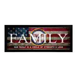 Personal-Prints US Navy "FAMILY" Canvas Framed Wall Art