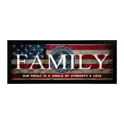 Personal-Prints US Space Force "FAMILY" Canvas Framed Wall Art