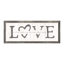 Personal-Prints "LOVE" Canvas Framed Wall Art