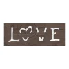 Personal-Prints "LOVE" Romantic Couples Wood Block Mount Wall Art