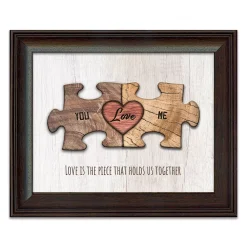 Personal-Prints Puzzle Love Framed Wall Art
