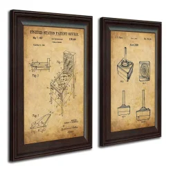 Personal-Prints Atari & Pinball 2-piece Patent Framed Wall Art Set