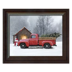 Personal-Prints Season Of Joy Red Truck Framed Wall Art