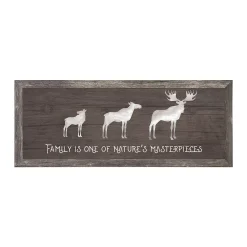 Personal-Prints Moose Family 1 Calf Framed Wall Art