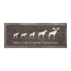 Personal-Prints Moose Family 3 Calves Framed Wall Art