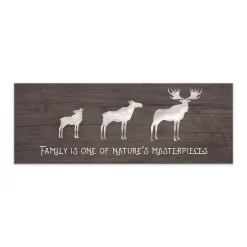 Personal-Prints Moose Family Wood Wall Art
