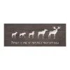 Personal-Prints Moose Family 3 Calves Wood Wall Art