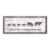 Personal-Prints Longhorn Family 4 Calves Framed Wall Art