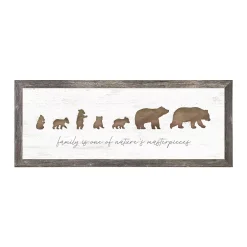 Personal-Prints Bear Family 5 Cubs Framed Wall Art