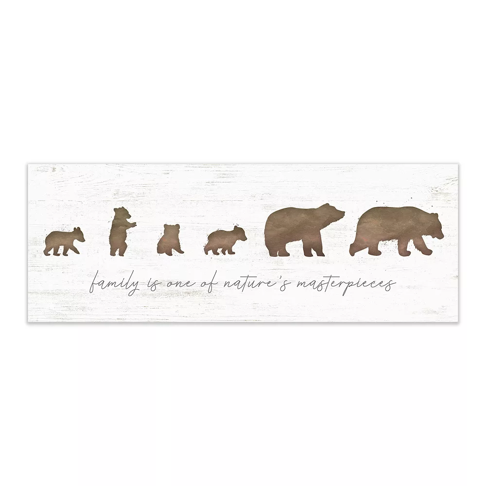 Personal-Prints Bear Family 4 Cubs Plaque Wall Art 1 Personal-Prints Bear Family 4 Cubs Plaque Wall Art