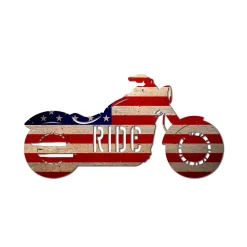 Personal-Prints Motorcycle Ride Wood Wall Art